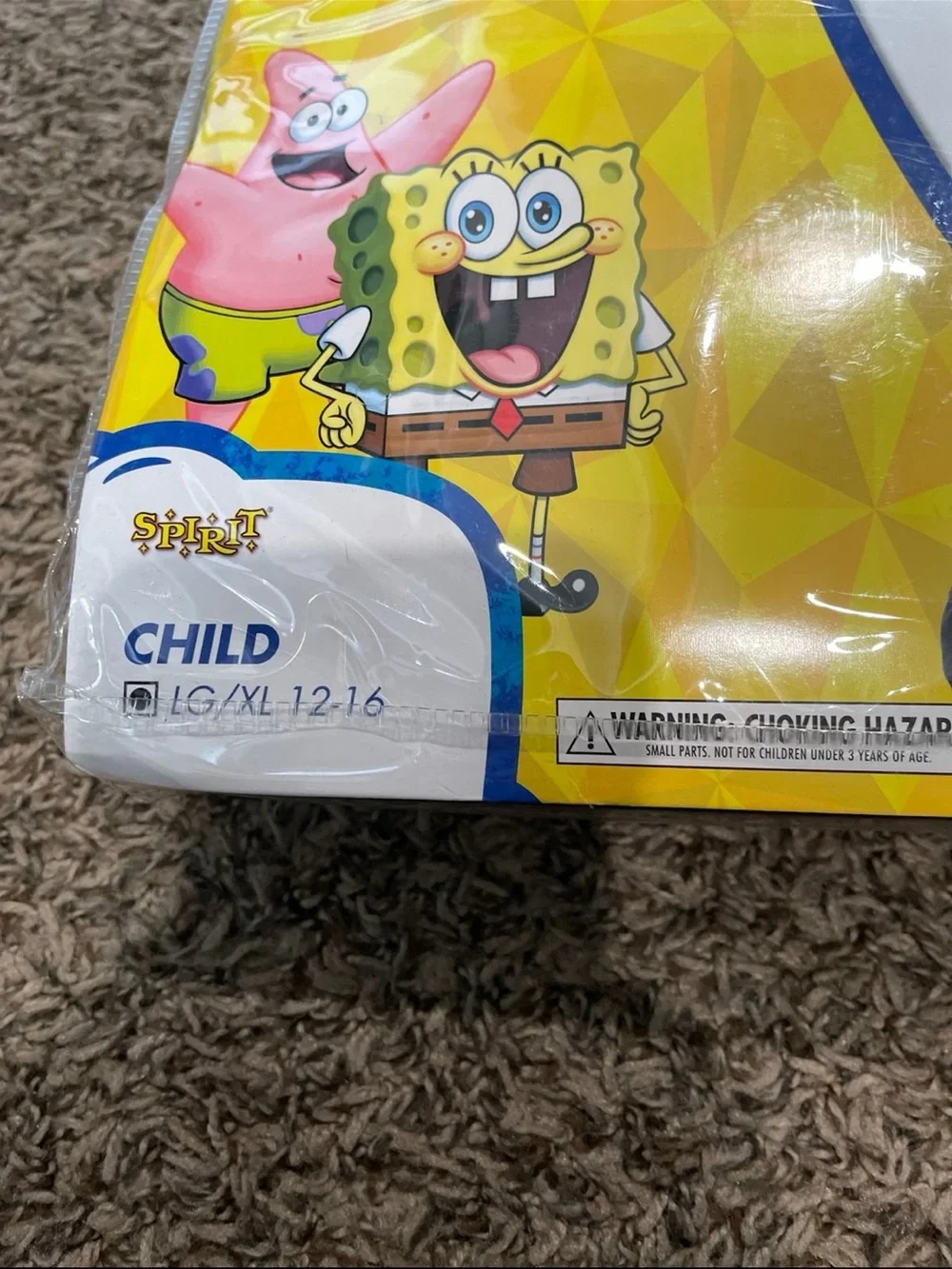 Spirit Halloween brand new SpongeBob SquarePants inflatable costume kids L/XL - Picture 3 of 4